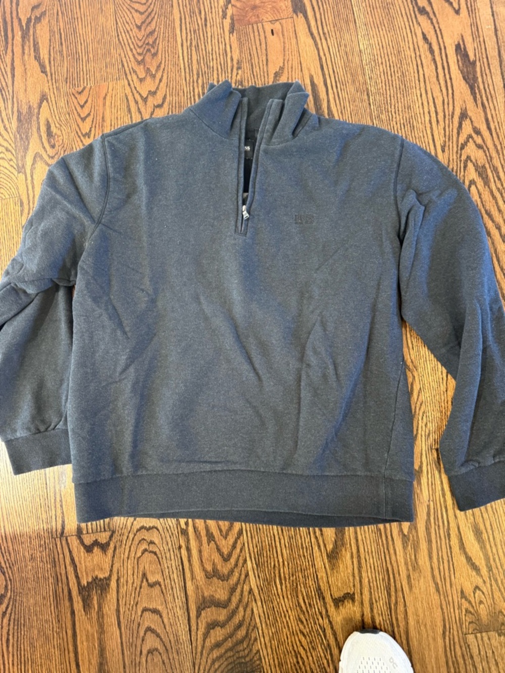 BOSS Hugo Boss Charcoal Gray Zip Hoodie